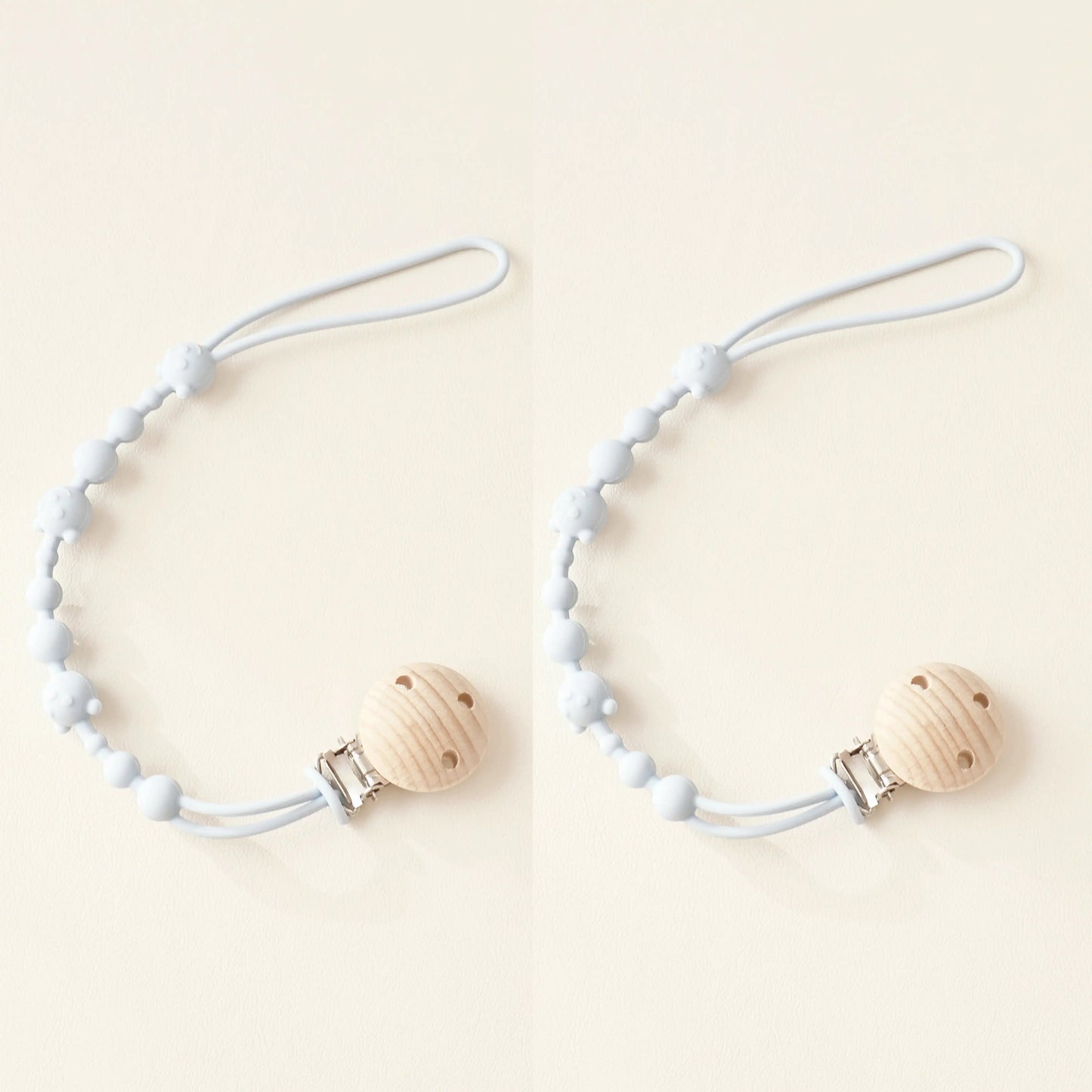 Attache tetine-lot de deux attaches