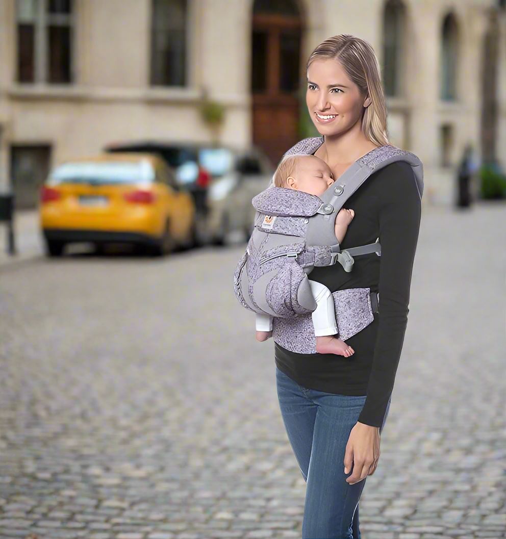 Porte Bébé - BreathBabyBag™ - Mauve Lavande - Vie Bébé