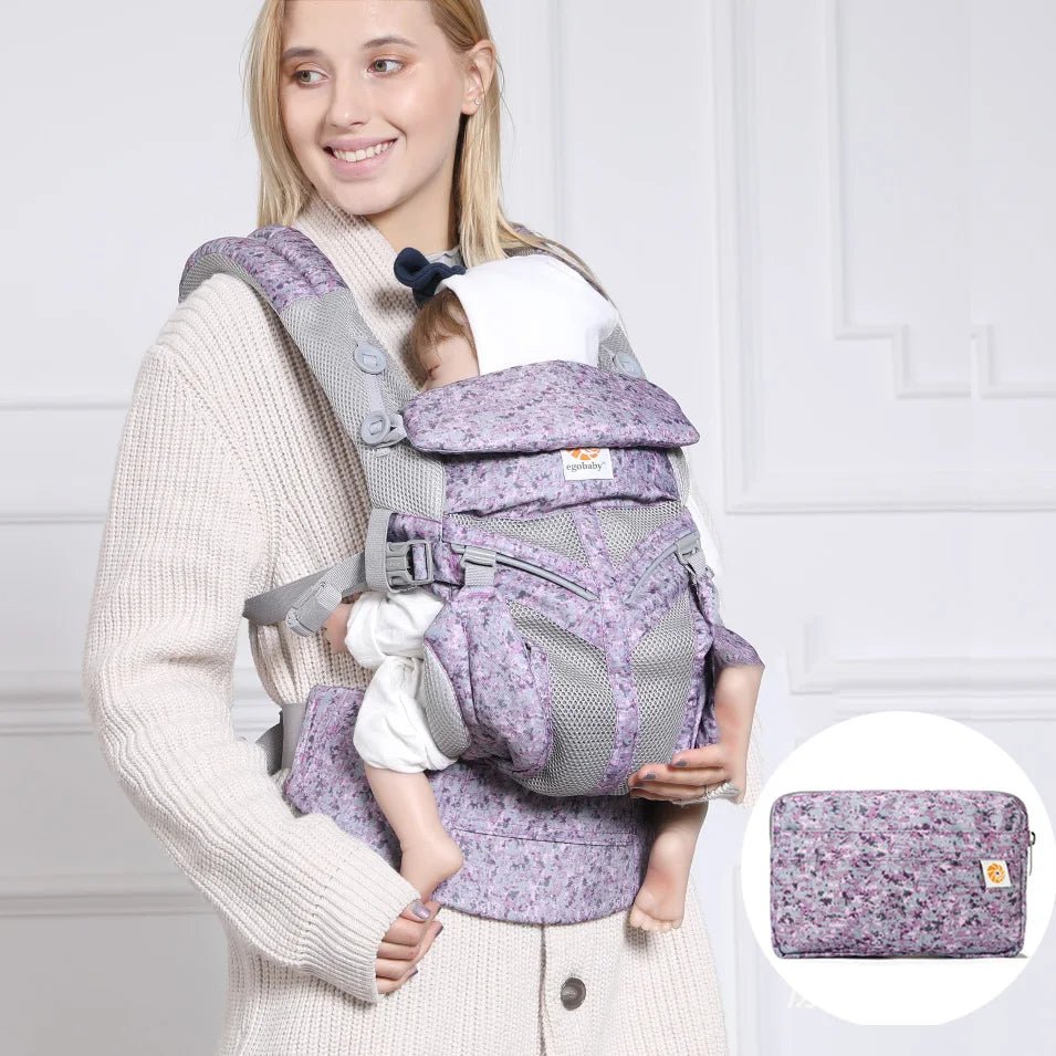 Porte Bébé - BreathBabyBag™ - Mauve Lavande - Vie Bébé