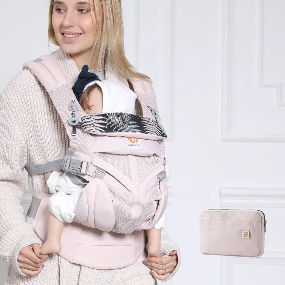 Porte Bébé - BreathBabyBag™ - Rose Maille - Vie Bébé