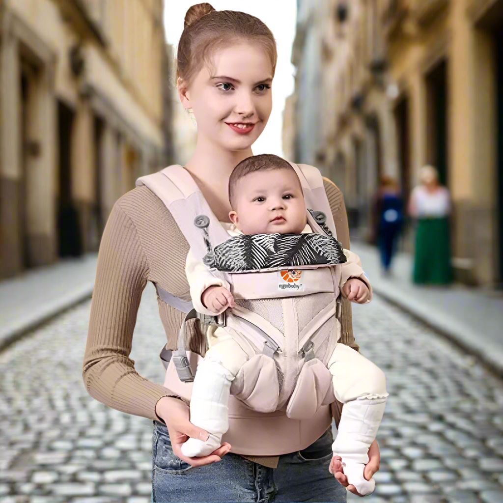 Porte Bébé - BreathBabyBag™ - Rose Maille - Vie Bébé