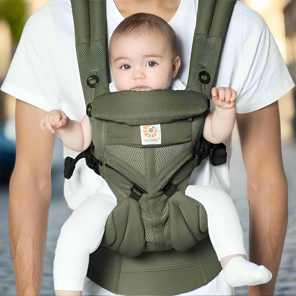 Porte Bébé - BreathBabyBag™ - Vert Olive - Vie Bébé